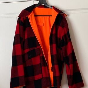 Woolrich Red and Black Performance Jacket size, extra large, clean as a whistle